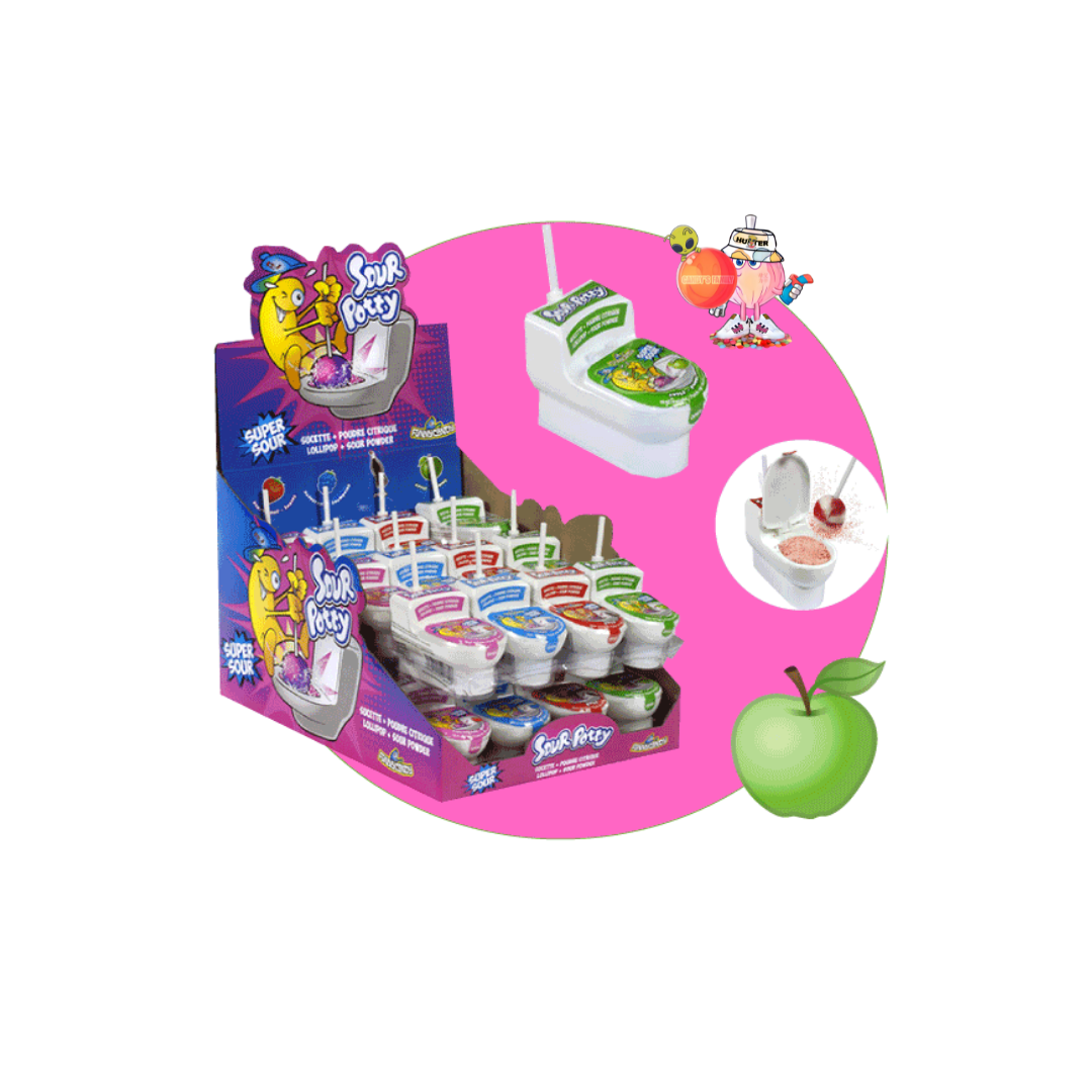 Sucette toilette WC Pomme
