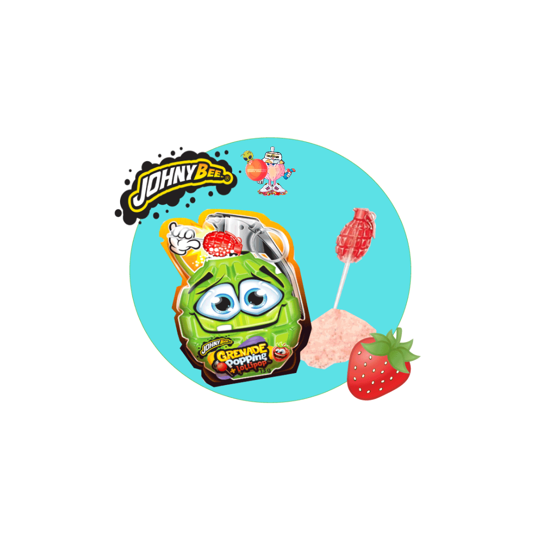 Sucette Grenade fraise